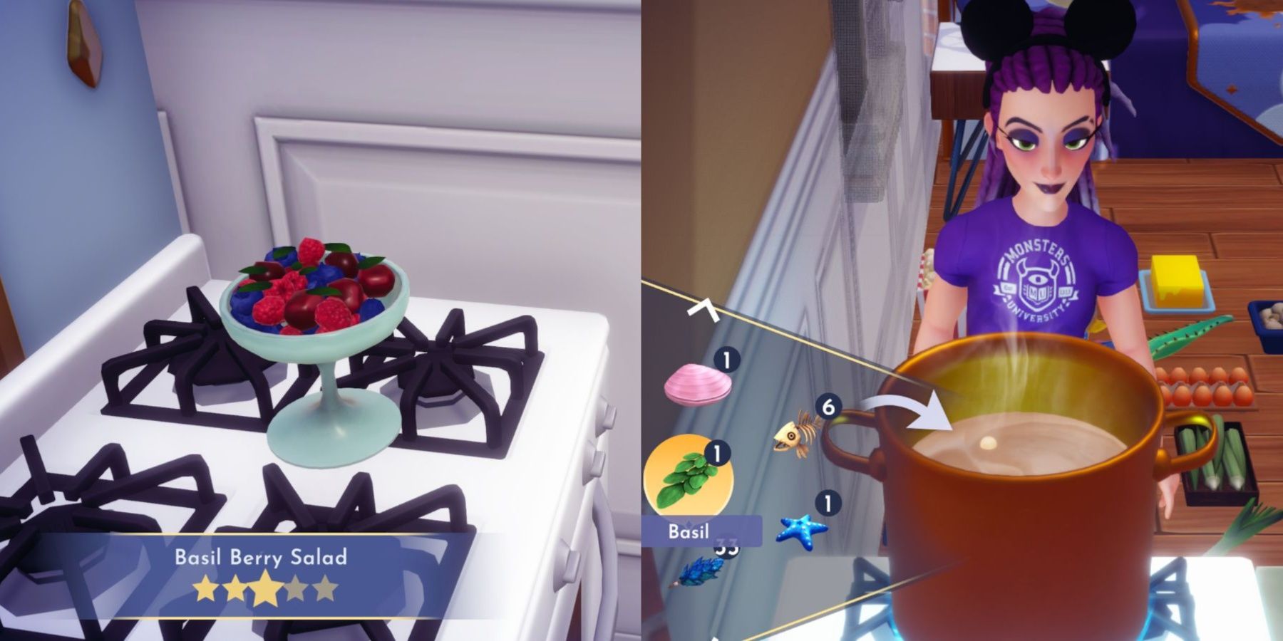 Disney Dreamlight Valley Comment préparer une salade aux baies de basilic MaterielGamer