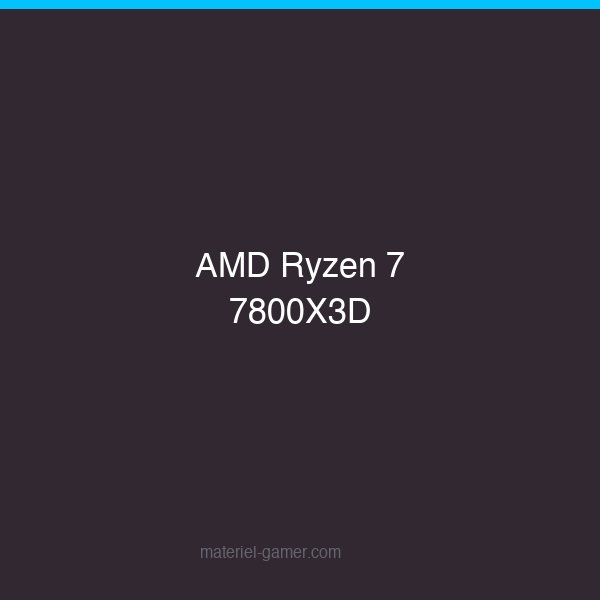 AMD Ryzen 7 7800X3D