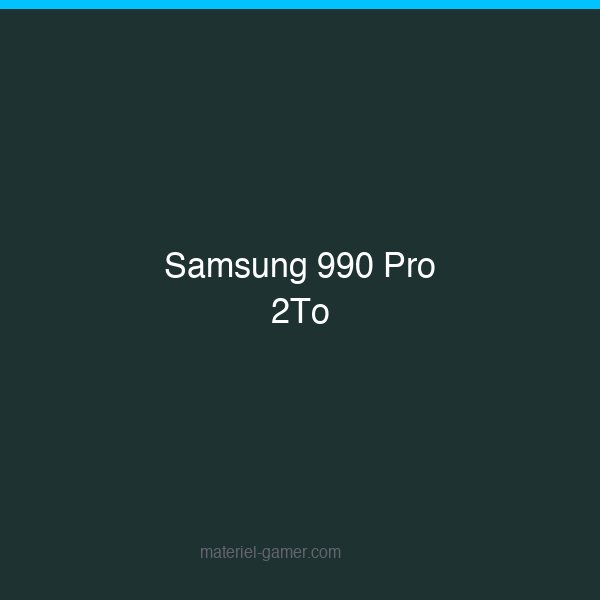 Samsung 990 Pro 2To