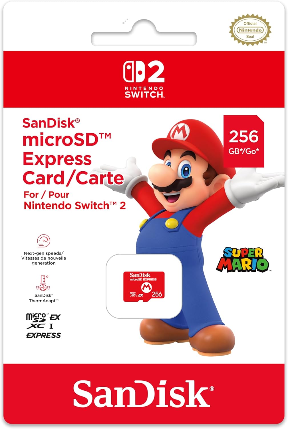SanDisk 256Go microSD Express Switch 2