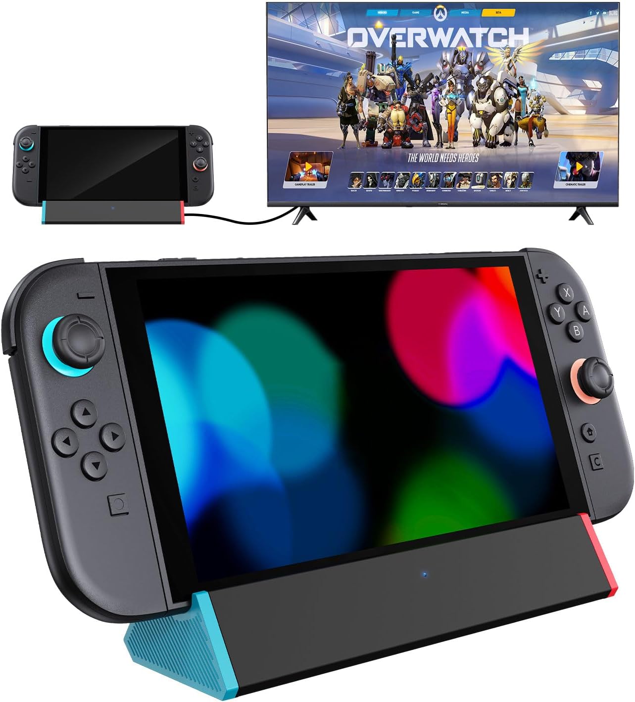 SiWiQU Dock TV Nintendo Switch 2 4K