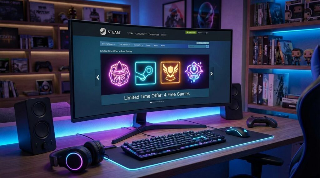 Steam-offre-4-jeux-gratuits-recuperez-les-a-vie-maintenant