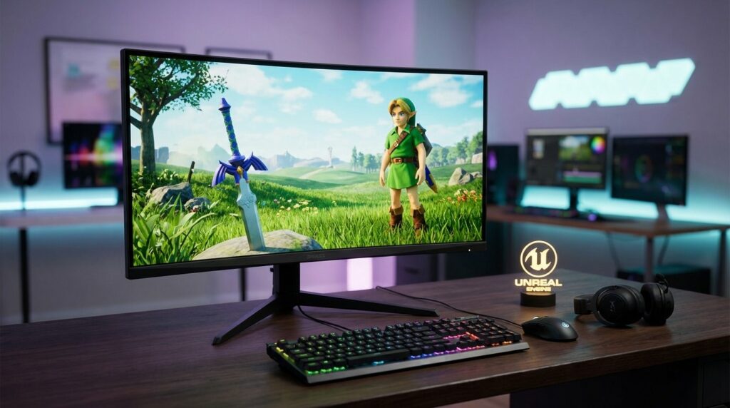 Zelda-Ocarina-of-Time-Le-remake-Unreal-Engine-5-8K-choque